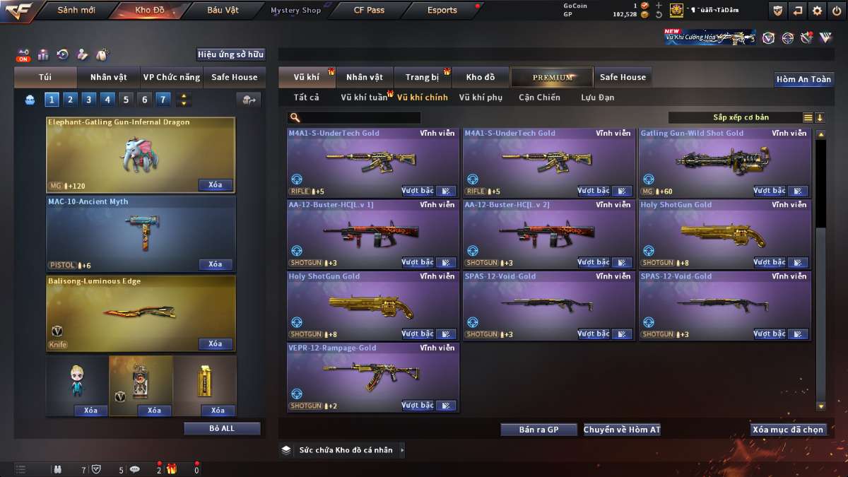 shop acc cf uy tin gia re
